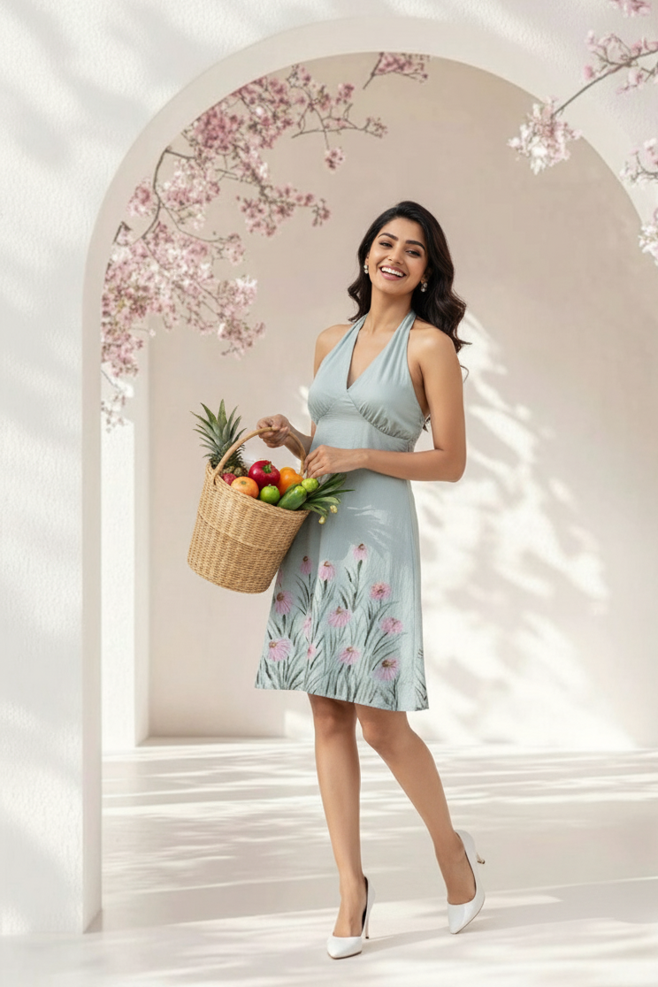 Bageecha Hand-painted Dress