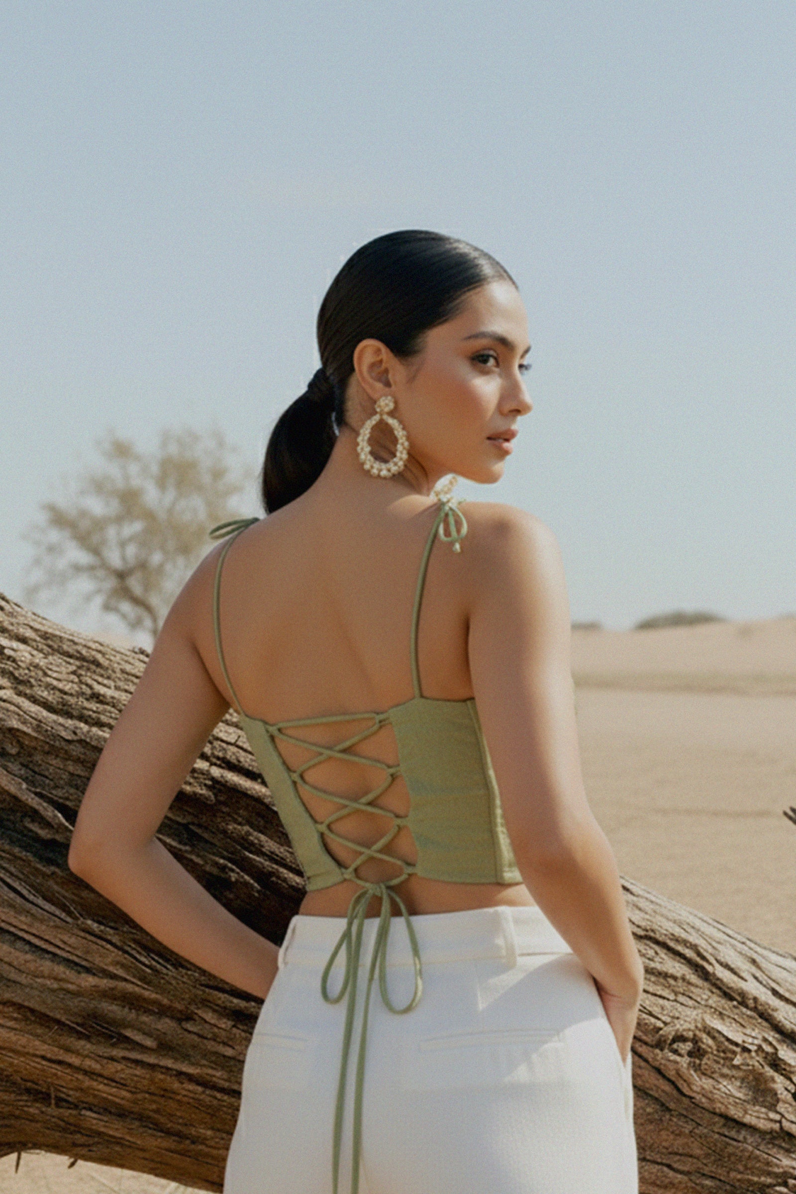 Meadow Bloom Green Corset