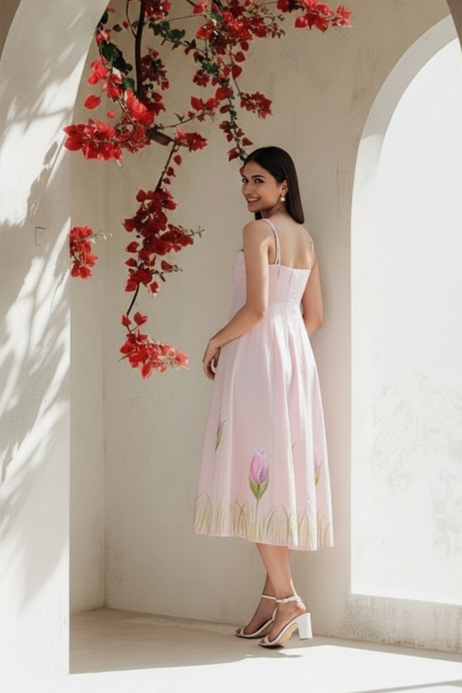 Dilruba Hand-painted Dress