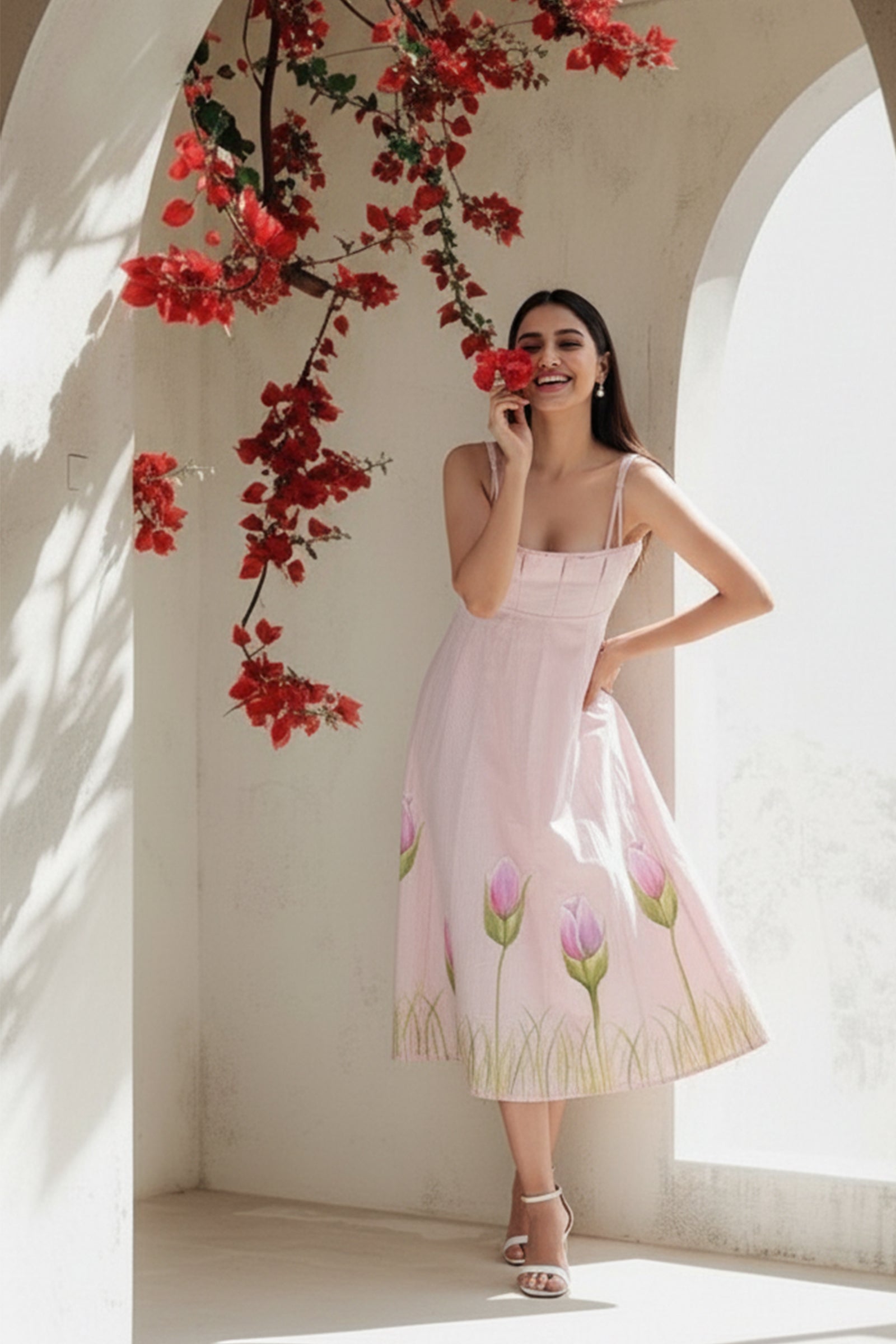 Dilruba Hand-painted Dress