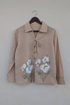 mitti ki khushboo beige handpainted shirt 
