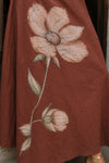 sukoon brown handpainted dress